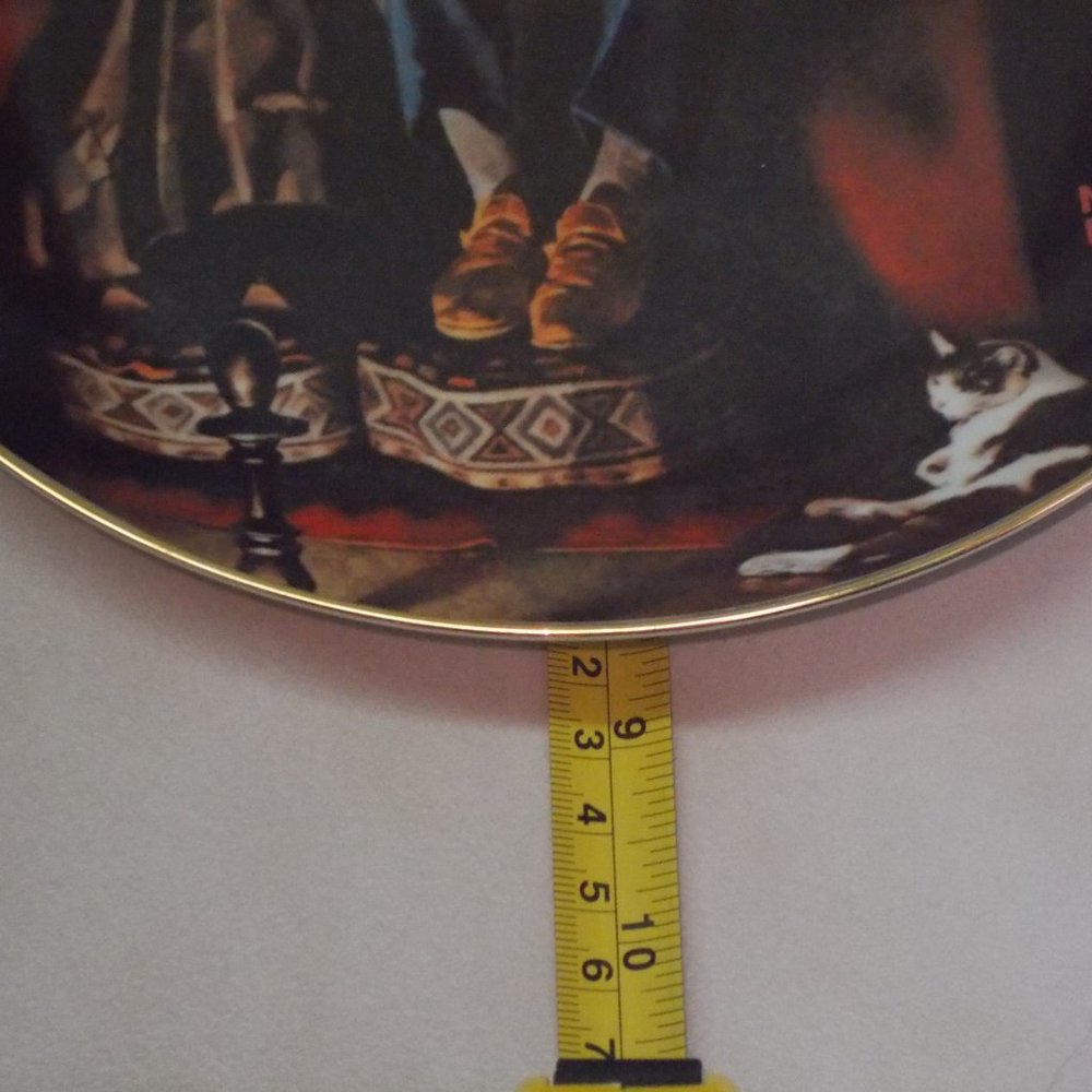 Vintage Norman Rockwell  Plate # 11839I "Evening's Ease" A true Rockwell Classic - Picture 4 of 5